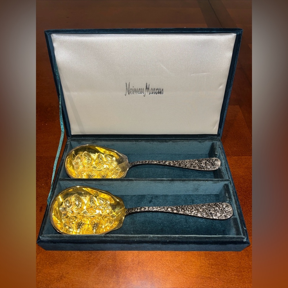 Neiman Marcus Gold Serving Spoons